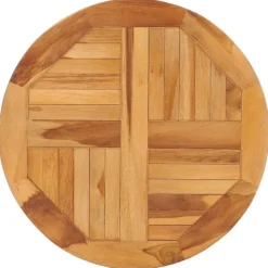 vidaXL Serveringsfat & Skålar-Snurrbricka massiv teak