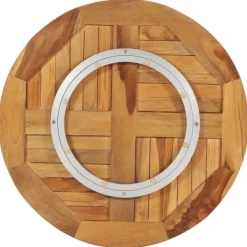 vidaXL Serveringsfat & Skålar-Snurrbricka massiv teak