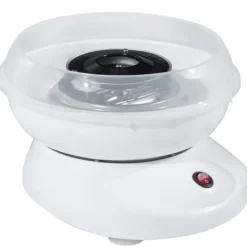 Sockervaddsmaskin modell 1, vit – enkel för fest & kalas