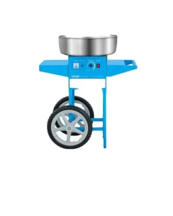 Sockervaddsmaskin, 1000W effekt, 3,7 ounces kapacitet, 20,5 tum skål,Blå