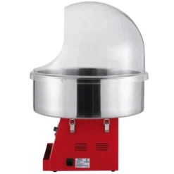 Sockervaddsmaskin, 1000W, 51.8x51.8x41.5 cm, Röd, Skål i rostfritt stål