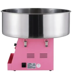 Maskiner För Spunnet Socker-Sockervaddsmaskin, 1000W, 51.8x51.8x41.5 cm, Rosa, Rostfritt stål