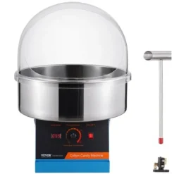 Sockervaddsmaskin, 1000W, 52x52x41.5 cm, Blå, Rostfritt stål