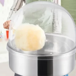 Sockervaddsmaskin, 1000W, 52x52x41.5 cm, Blå, Rostfritt stål