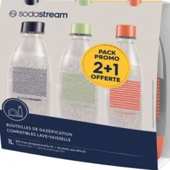 Sodastream Kolsyremaskin--flaskor - Fuse Limited Edition - 3-pack 1L-flaskor - PFAS-fria