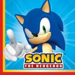 Pappersservetter-Sonic the Hedgehog Servetter 20 st 33x33 cm FSC från Sega