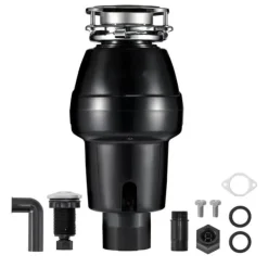 Avfallskvarnar-Sophantering 3/4 HP, 3600 RPM, kontinuerlig matavfallshantering, energieffektiv, tyst drift, enkel installation