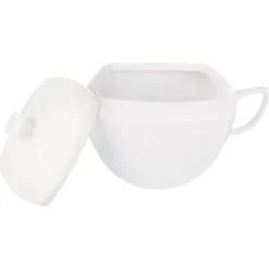 Serveringsfat & Skålar-Soppterrin i porslin med lock 3,5 l