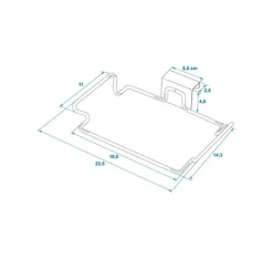 Sopsäckshållare för montering på dörren