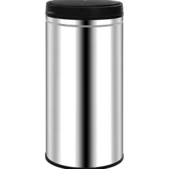 vidaXL Soptunna med automatisk sensor 70 L rostfritt stål