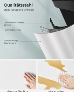 Källsorteringskärl-Soptunna, 60.5x31.5x48.5 cm, Vit