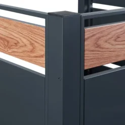 [en.casa] Soptunnesskydd Uusikaupunki 120x91x91 cm trämönster