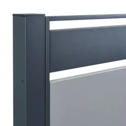 [en.casa] Soptunnesskydd Uusikaupunki 120x83x11 cm silver