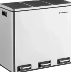 Källsorteringskärl-Sorteringskärl - Pedalhink 3 fack 54 Litre (3 x 18 L)