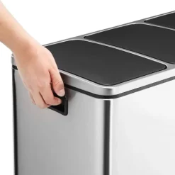 Källsorteringskärl-Sorteringskärl - Pedalhink 3 fack 54 Litre (3 x 18 L)