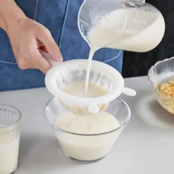 Soy Milk Sie Filter Sked Ultra Fin Mesh 400 Mesh Tvättbar Si Fin Mesh för kaffe Mjölk Yoghurt Juice