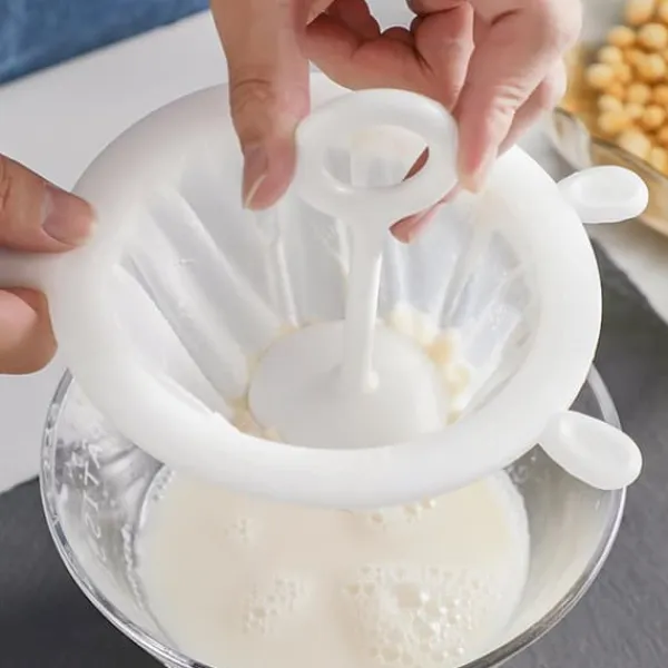 Soy Milk Sie Filter Sked Ultra Fin Mesh 400 Mesh Tvättbar Si Fin Mesh för kaffe Mjölk Yoghurt Juice