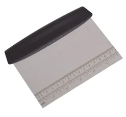 Köksskrapor-Spatel, skrapa för kakor och pajer 15 cm med skala och handtag