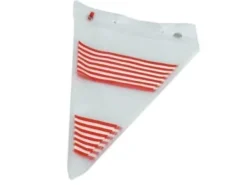 Spritspåsar-Spidspose 200x310+40 mm Rød/Hvid stribet,20 pk x 50 stk/krt