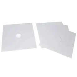 Spisbrännarskyddset - Non Stick gasspis Skyddsdynor - 4 delar, Silver, 27x27cm