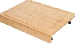 Skärbrädor-Spishäll Täckplatta - Skärbräda - Bambu - Rektangulär - 75 × 54 × 10 cm - Lila