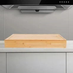 Skärbrädor-Spishäll Täckplatta - Skärbräda - Bambu - Rektangulär - 75 × 54 × 10 cm - Lila