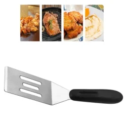 Spårad spatel i rostfritt stål Non Stick-flipping multifunktionell matlagningsspatel för japanskt kök