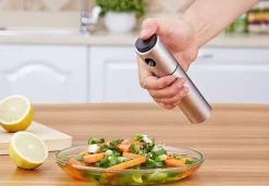 Olje- & Vinägerbehållare-Sprayflaska för olja/vinäger rostfritt stål