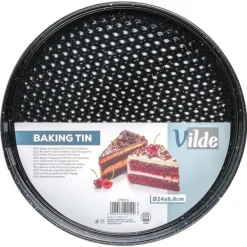 Bakning-Springform kakform med granitöverdrag, rund, 24cm, VILDE 279016