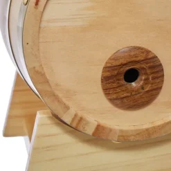 Spritudispenser, Träfat, 23x16x25,5 cm, Natur