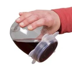 Skållock-6st - Silikon Köksset Frukt Färsk Mat Saver Lock Diskmaskin Säker microwa_U481