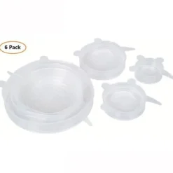 Skållock-6st - Silikon Köksset Frukt Färsk Mat Saver Lock Diskmaskin Säker microwa_l481