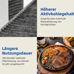 Köksfläktar-st aktivt kolfilter för fläktkåpa Siemens Hz9vrcr0 17004796 / Bosch Hez9vrcr0 17004805 / Neff Z821vr0 17004806, Gaggenau CA282111-Xin