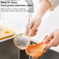 Söt Fruktskalare Rostfritt Stål Grönsaksskalare Multifunktionell Potatisskalare för Kök Orange