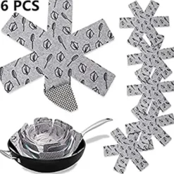 Grytlappar & Grillvantar-6st halkfria grytor och stekpannor Skyddsdyna isolering grytmatta för att förhindra repor Ra