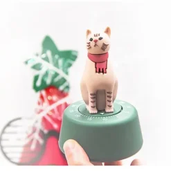 Söt katt mekanisk kökstimer 55 minuter nedräkningstimer