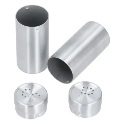 Salt- & Pepparströare-2st Kryddburk Rostfritt stål Kryddflaska Salt och peppar Shaker Köksverktyg Rostfritt stål Färg