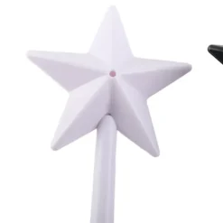 Salt- & Pepparströare-3st Magiska Salt Peppar Shakers Stjärnformade Trollstav Salt Peppar Shakers Magiska Stick Påfyllningsbara kryddor Kryddor Dispenser Rosa Svart Vit