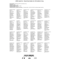 Stå montering för 0,5 kg CO2 flaska