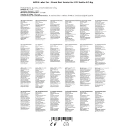 Stå montering för 0,5 kg CO2 flaska