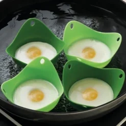 Köksformar-4st Silikon Poacher Cook Poching Pod Köksmatlagningskopp