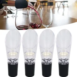 4st vinluftare hällare PC Miljövänlig karaffpipstång Tillbehör för hushållsfestGold