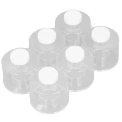 Stapelbart kryddtornsset - 6 genomskinliga kryddkrukor för kök