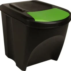 vidaXL Källsorteringskärl-Staplingsbara soptunnor 3 st antracit 75 L