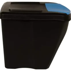 Källsorteringskärl-Staplingsbara soptunnor 4 st - Hygieniska och praktiska | Färg: Antracit | Storlek: 100 L