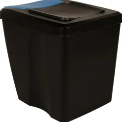 Källsorteringskärl-Staplingsbara soptunnor 4 st - Hygieniska och praktiska | Färg: Antracit | Storlek: 100 L