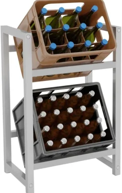 Staplingslåda för 2-pack drycker 31 x 47 x 75 cm