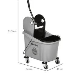 Städvagn, 54x41x91,5 cm, Grå