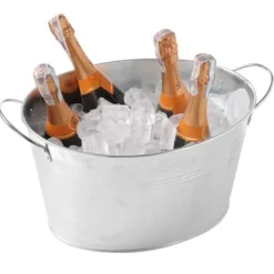 Ishink & Kylare-Stål champagne isbehållare skål 400x330mm