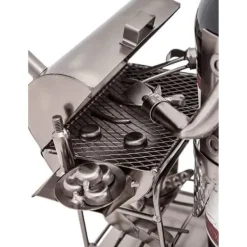 Vinflaskhållare-Ställ för flaskor - HENRY BRUBAKER - Metall - 32 cm - Med presentkort - Grå